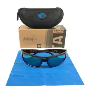 Costa Sunglasses Fantail 06S9006-1559 Brown Tortoise Wrap w Green Polarized 580P