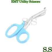 EMT Utility Scissors Shears 7.5" Sky Blue Colored