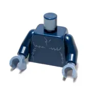 Lego - Minifigure Torso - Dark Blue, Fur, Creature