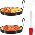2 Packs 6 Inch Egg Pancake Mold, round Egg Rings for Frying Eggs Pancake Molds R
