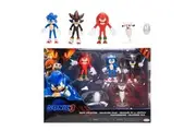 Sonic 3 Movie Action Figures 2.5-Inch Movie Collector Toy Figure Multi-Pack Includes Sonic Knuckles Shadow Buzz Bomber Drone- Officially Licensed Toys
