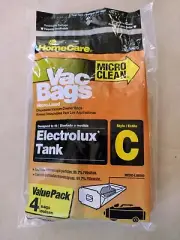 Micro Clean Vacuum Bags Electrolux Tank Style C 1 Package of 4 Bags