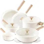14Pcs Ceramic Cookware Set, Pots and Pans Set Non Stick, Nonstick Cookware Set,