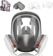 Full Face Respirator Mask With Filters Eye Protection Gas Cover Dust Anti-Fog AU