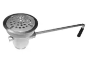 1Pcs, Twist Handle waste Valve 3-1/2", sink opening w/ 2" Drain Outlet - AA-303