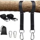 2 Pack Tree Swing Straps Hanging Kit, 1.5M Long with 2 Pcs Carabiner Hooks for G