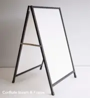 60x90cm Corflute Insertable A-Board/ A Frame Sign / Sandwich Board / x2 Corflute