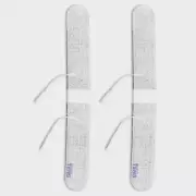 Discount TENS Electrodes, 2 Premium Quality Wired 13"x1.5"-2MM PIN Lumbar Strip