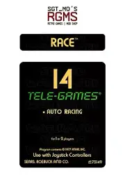 Atari 2600/Sears Tele-Games Replacement Label - Race