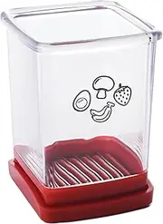 Strawberry Cup Slicer, Speed Slicer with Push Plate, Stainless Steel Food Choppers, 2023 New Food Dicer Cutters, for Fruits, Vegetables & Kitchen Gadget (1/2PCS)