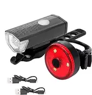 LED bikee Lights - bicyclee Tail Light & Headlight Set | USB Rechargeable bicyclee Lights Front and Rear | Cycling Reflectors Front and Back | Waterproof Cycle Lights for Adults & Kids, Safety Lights