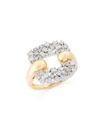 Bloomingdale's Fine Collection Diamond Open Cluster Ring in 14K White & Yellow Gold, 0.75 tcw