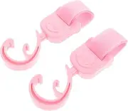 Kisangel Stroller Hooks 2 Pcs Stroller Clips Multi-Functional Rotating Hooks for Hanging Bags Shopping Toys