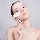 2 In 1 Face Roller Massager Face Roller Eye Ice Massage White Jade Stone Fac GSA