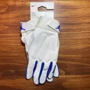 Nike Jordan D-Tack 6.0 Football Gloves White Signal Blue Men's 2XL NEW