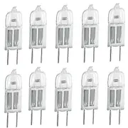 10Pcs G4 12V 20W Halogen Pin Base Light Bulbs for Chandeliers Pendant Lamps