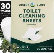 Lucent Globe Natural Toilet Cleaning Sheets. No Nasties Toilet Cleaning Sheets E