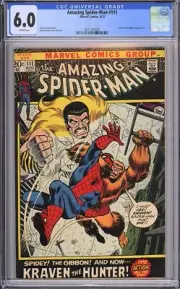 Amazing Spider-Man #111 - Kraven The Hunter - CGC 6.0!