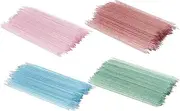 LALAFINA 400pcs Nail Art Manicure Pedicure Tools Cleaning Cuticle Stick Fake Nail Manicure Stick Nails Cuticle Sticks Nail Cleaner Tool Nail Sample Sticks Plastic Pointy