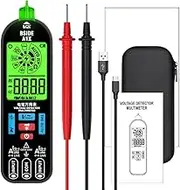 Handheld Digital Multimeter Electric Test Professional Voltage Resistance Diode Tester Live Wire Recognition Meter with Automatic Shutdown and Flashlight Function