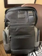 NWT TUMI Parrish 15" Laptop Backpack $425 Nylon Leather New Black