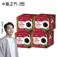 在飛比找momo購物網優惠-【台塑生醫醫之方】纖韻咖啡食品-炭焙黑咖啡x4盒(20包/盒