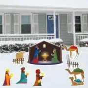 Nativity Scene 8 Piece Yard Card Set - FREE SHIPPING