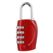 Combination Lock, 4 Digit Outdoor Padlock Waterproof Locker Lock, Red