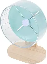 Totority 1 Set Silent Hamster Wheel for Pets Exercise Wheel with Stable Base for Hamsters Chinchillas and Mice for Indoor Fun and Activity