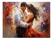 In Love Framed Canvas Print