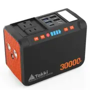 Takki Portable Power Station 111Wh, Camping Solar Generator Battery Pack