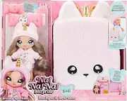 Na! Na! Na! Surprise 3-in-1 Backpack Bedroom Unicorn Playset with Fashion Doll Britney Sparkles and Fluffy Pink Unicorn Backpack, Wardrobe with Cushion & Blanket - Ideal for Children from 4 Years