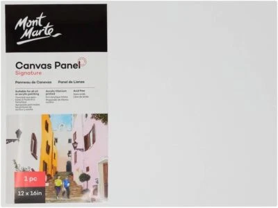 Mont Marte Canvas Panel Signature 1pc, 12 x 16in (30.5 x 40.6cm),Painting Canvas