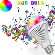 3W E27 RGB LED Light Bulb Colourful Magic Rotating Disco Party Club Flash Lamp S