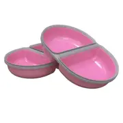 Sure PetCare SureFeed Split Feeder Bowl in Pink - 2 Pack