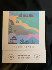 [NEW] Sealed Washington Adventure Bucket List 50 Scratch Off Cards Travel Guide