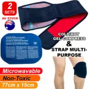 2Sets Gel packs Direct Hot/Cold Gel Knee Ice Pack & Wrap Knee Joint Pain Relief
