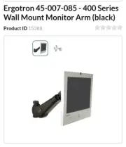Ergotron LX Monitor Mount - 48-007-085-04 NIB SILVER (YT4)
