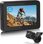 PARKVISION Bicycle Rear View Camera,1080P Bike Mirror Camera,Rear View Mirror for Bicycle Handlebars with 8-LED Night Vision,110° view with 4.3" Screen,Adjustable Rotatable Bracket for Bikes,Ebikes