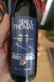 Amtrak Vintage collectable Empire Builder Wine Bottle, Paul Thomas Chardonnay
