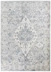 Menara 320 in Blue & Light Grey Rug