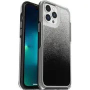 OtterBox Apple iPhone 13 Pro Max / iPhone 12 Pro Max Symmetry Series Clear Antimicrobial Case - Ombre Spray (Clear/Black) (77-83507)