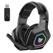 [EU Direct] ONIKUMA B100 Gaming Headset 2.4G Wireless bluetooth Headphone 50mm Dual Neodymium Drivers 60H Playback Low G