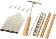 NULYLU Thumb Piano Accessories 17 Keys Kalimba Diy Kit Tuning Hammer Kalimba Repairing Parts