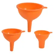 3 Pcs Strainer Sieve Funnel Large Silicone Vinegar Multi-size