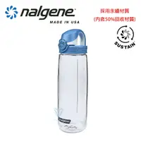 在飛比找PChome24h購物優惠-【美國Nalgene】650cc OTF運動型水壼-透明/藍