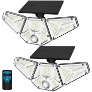Solar Lights Outdoor for Yard Garden, 2500LM 113 LED IP65 Waterproof Security...