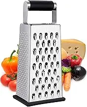 Cheese Grater, Box Grater for Cheese Stainless steel Vegetable Slicer Food Shredder 4-sided Convenience Gadgets for kitchen