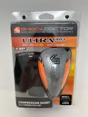 Shock Doctor Adult Ultra Pro Compression Shorts w/ Ultra Carbon FlexCup Black L
