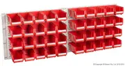 Geiger HP1KITR - 40 Bin Hanging Panel Kit - Red